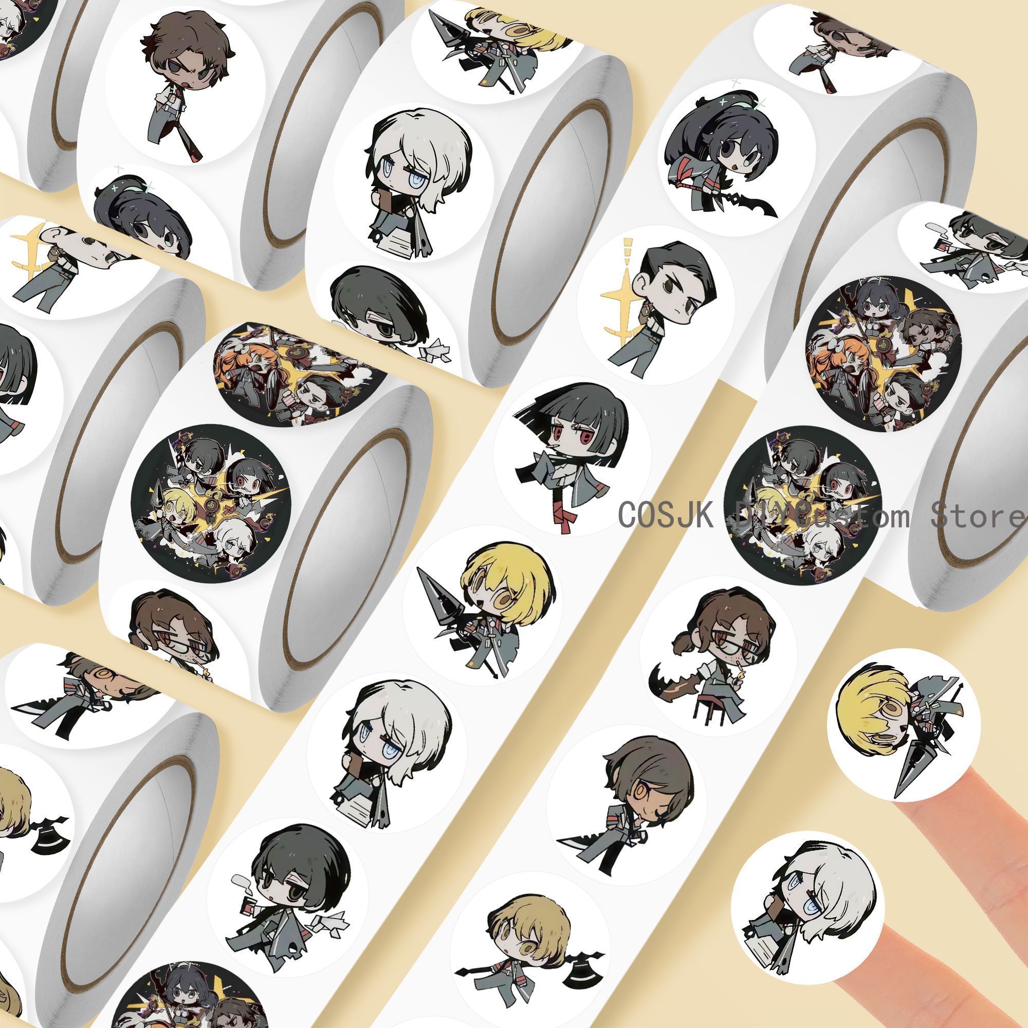 Car Accessories Sticker - 500Pc/Roll Anime Limbus Company Yi Sang