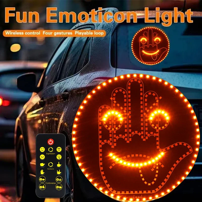Car Accessories Interior - Creative Fun Three Models Gesture Lamp