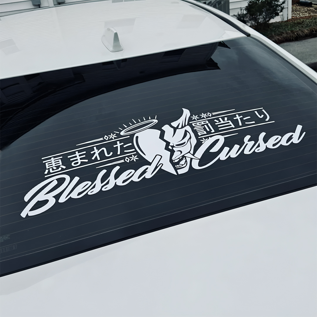 Car Accessories Banner - JDM Rear Window Car Decal Windshield