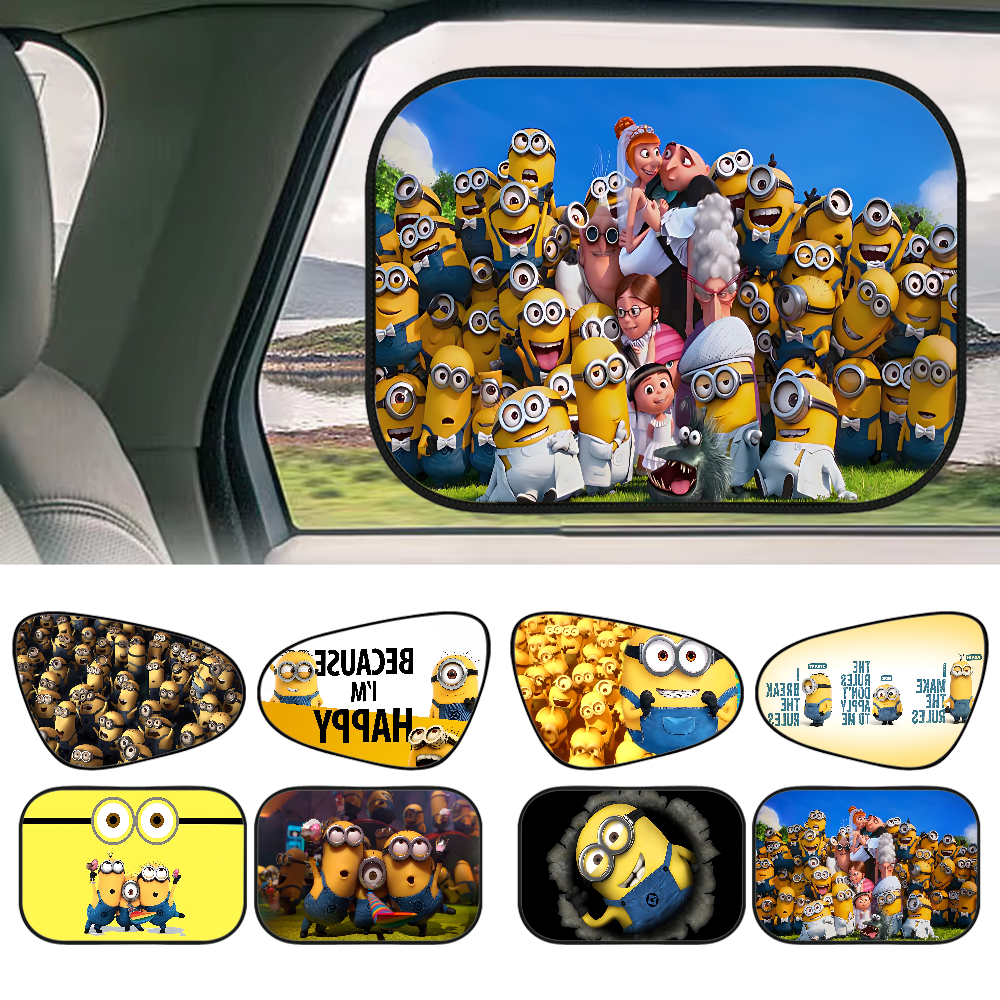 CARTOON M-Miniones Car Side Wi - Automatic Car Sunshade บทวิจารณ์และราคา