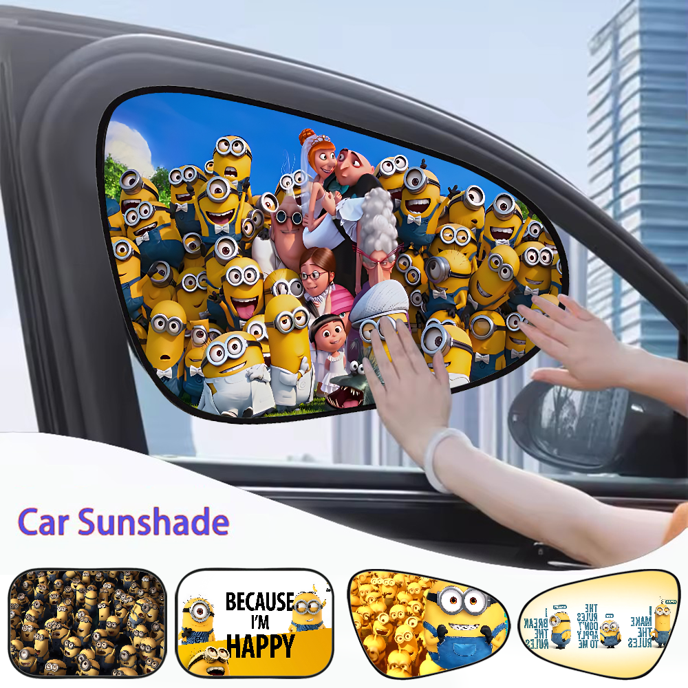 CARTOON M-Miniones Car Side Wi - Automatic Car Sunshade บทวิจารณ์และราคา