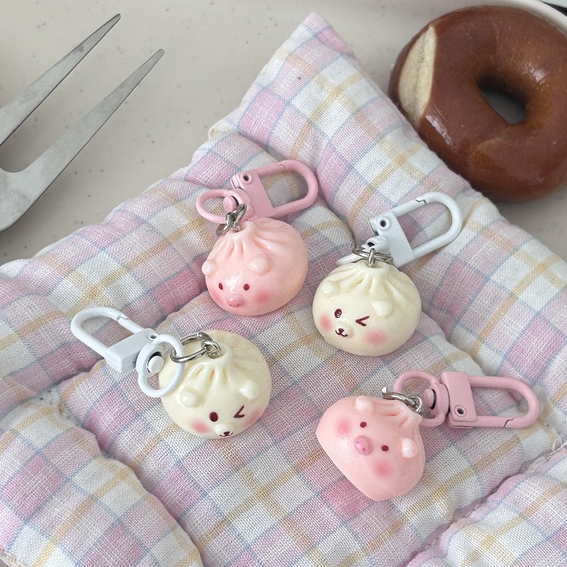 Kawaii Mini Steamed Bun Keycha - Car Accessories Bunnings บทวิจารณ์และราคา