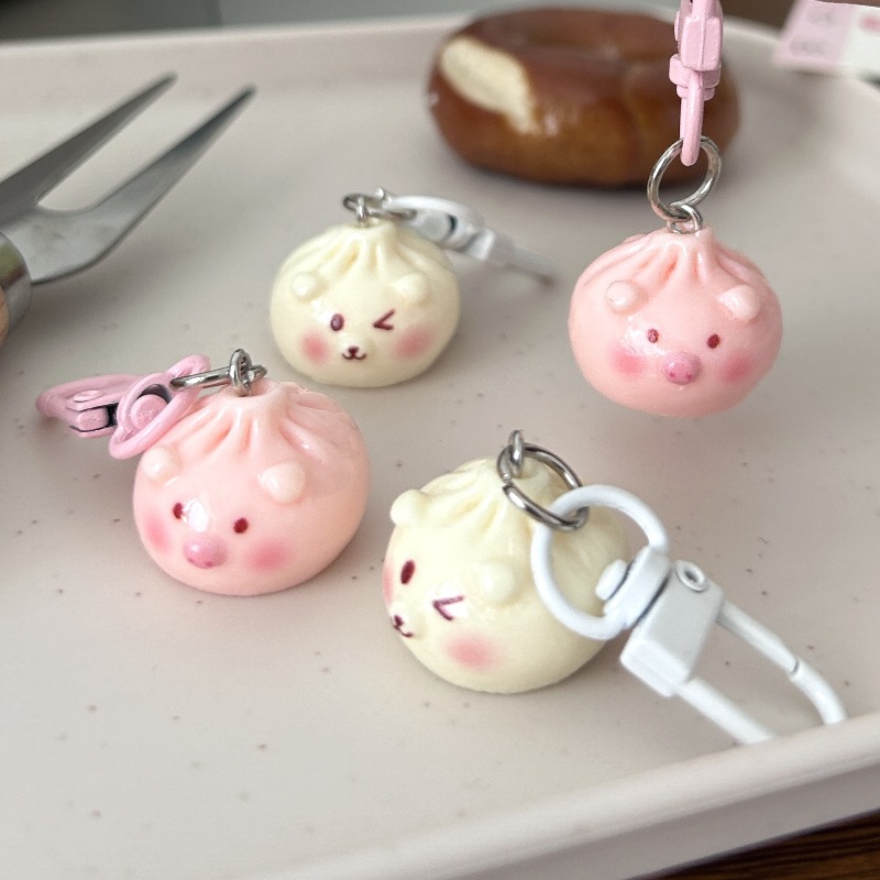 Kawaii Mini Steamed Bun Keycha - Car Accessories Bunnings บทวิจารณ์และราคา