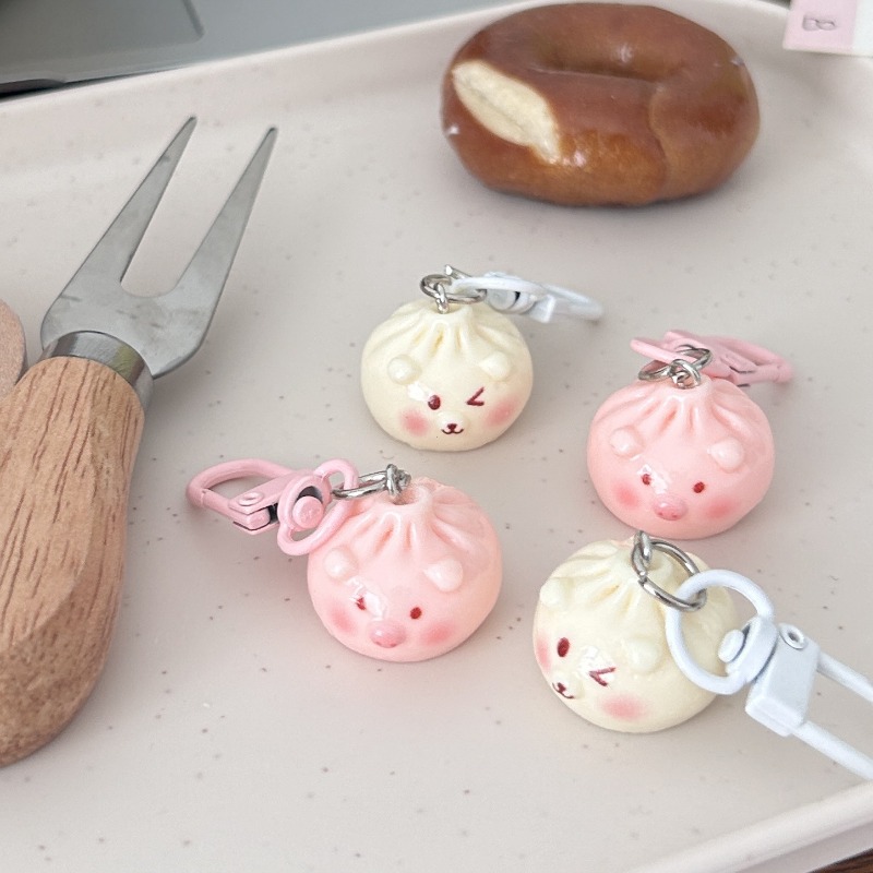 Kawaii Mini Steamed Bun Keycha - Car Accessories Bunnings บทวิจารณ์และราคา