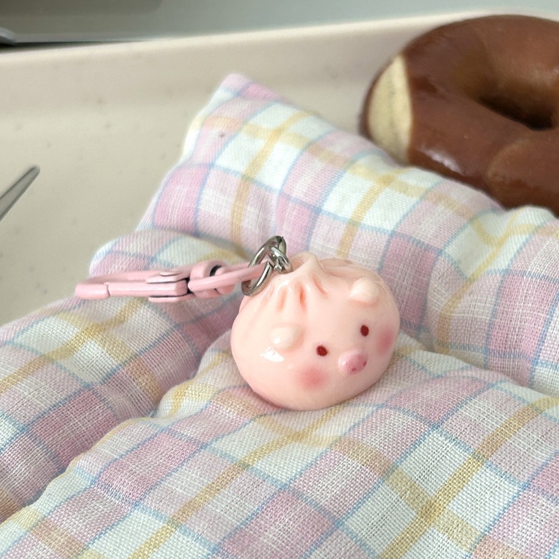 Kawaii Mini Steamed Bun Keycha - Car Accessories Bunnings บทวิจารณ์และราคา