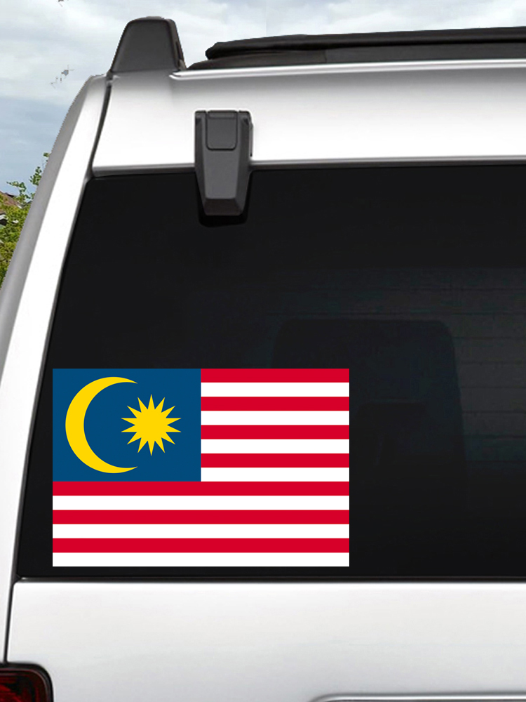 Flag of Malaysia Car Stickers  - Car Accessories Malaysia บทวิจารณ์และราคา
