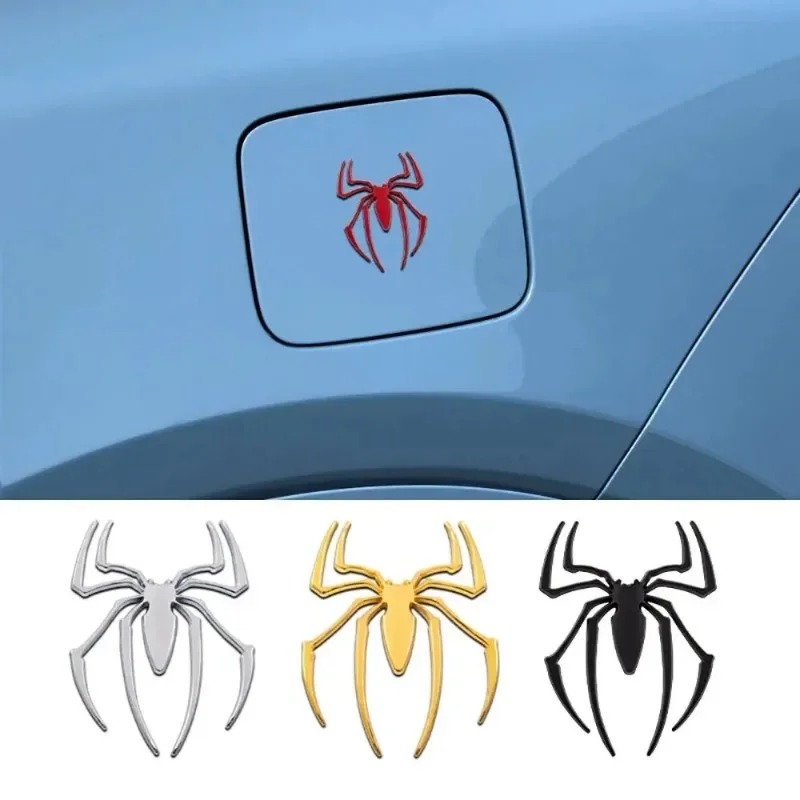 3D metal car stickers, spider  - Car Accessories Sticker บทวิจารณ์และราคา