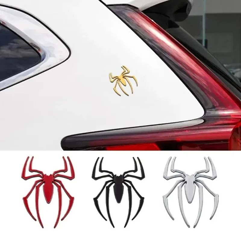 3D metal car stickers, spider  - Car Accessories Sticker บทวิจารณ์และราคา