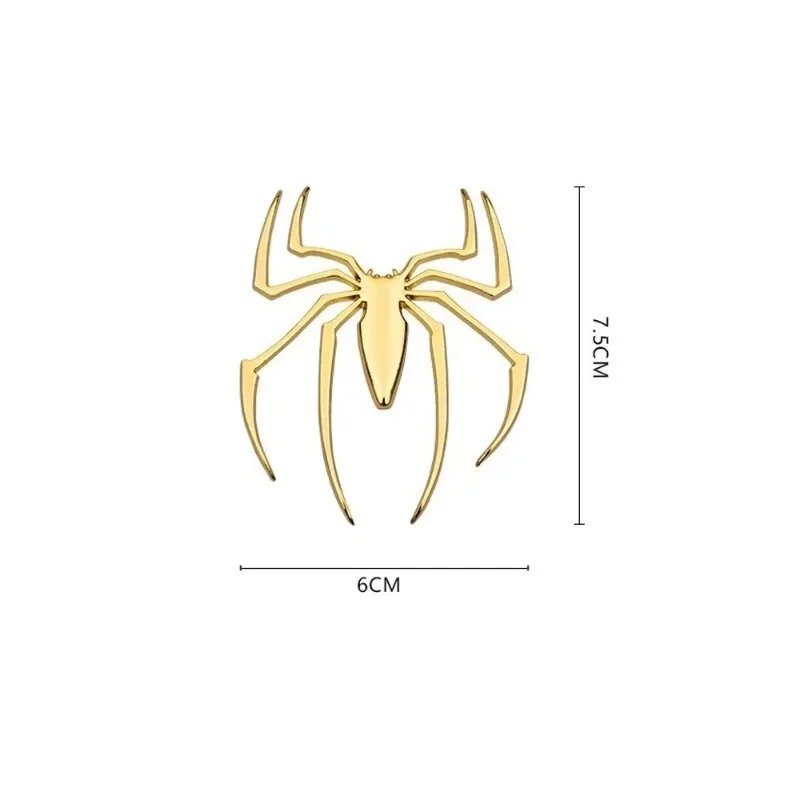 3D metal car stickers, spider  - Car Accessories Sticker บทวิจารณ์และราคา