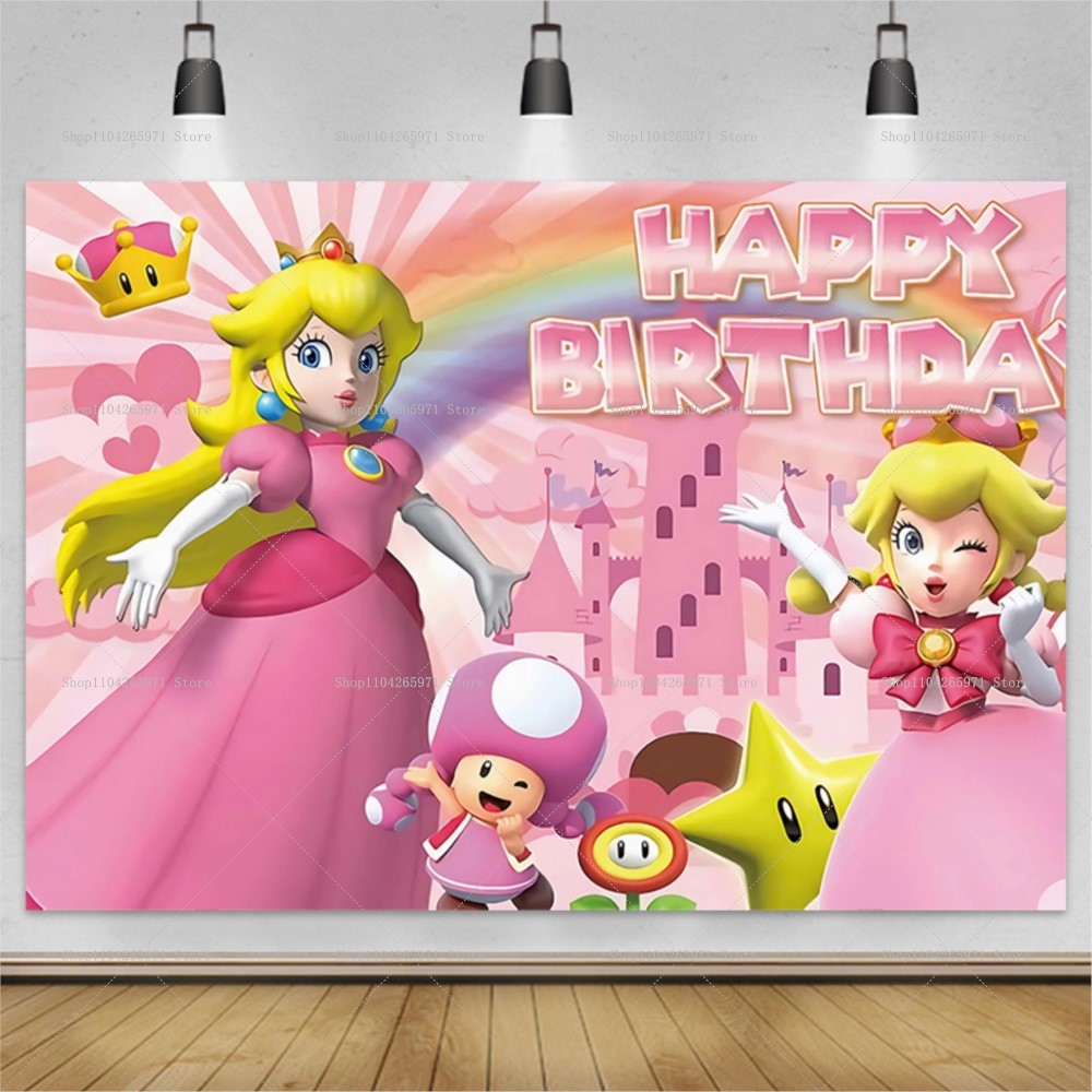 Princess Peach Daisy Birthday  - Car Accessories Banner บทวิจารณ์และราคา
