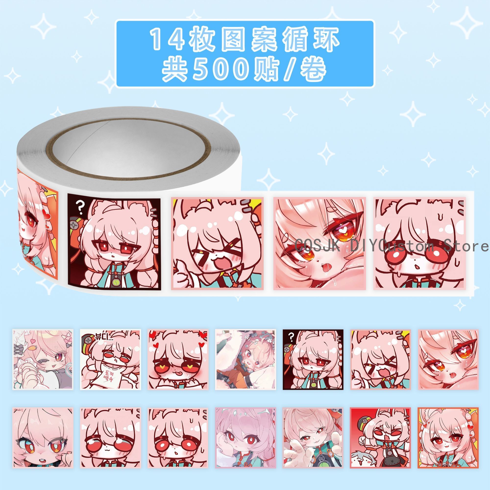500Pc/Roll Anime Zenless Zone  - Car Accessories Sticker บทวิจารณ์และราคา