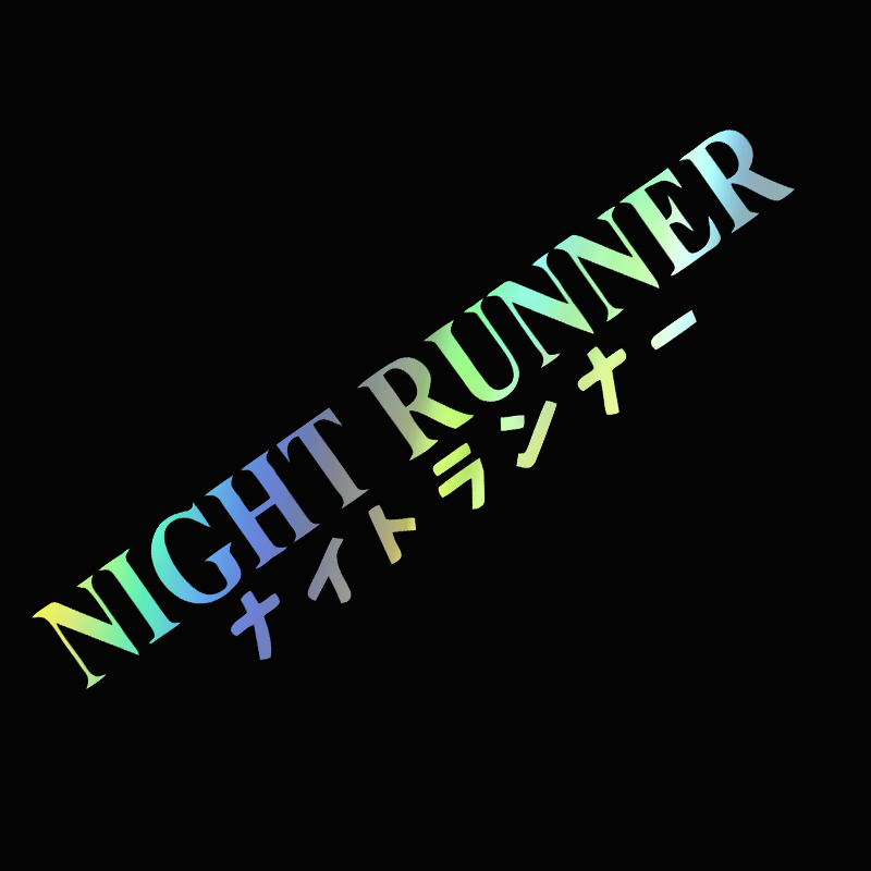 G004 20x4CM Car Sticker NIGHT  - Car Accessories Banner บทวิจารณ์และราคา