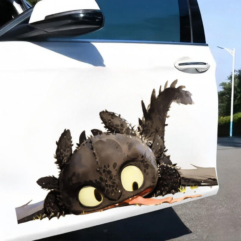 Dragon tamer expert, cute and  - Car Accessories Sticker บทวิจารณ์และราคา