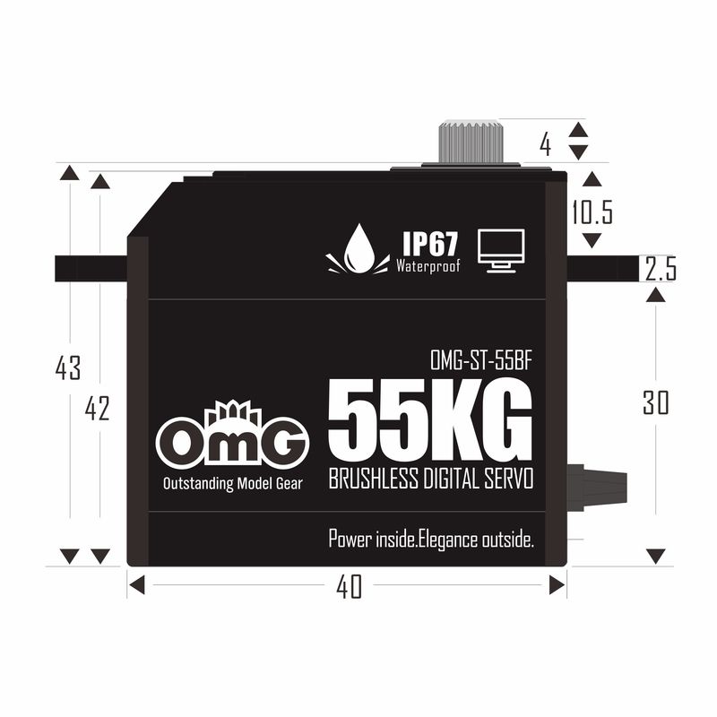 Omg 50kg Servo Motor Omg-St-55 - Car Accessories Omg บทวิจารณ์และราคา