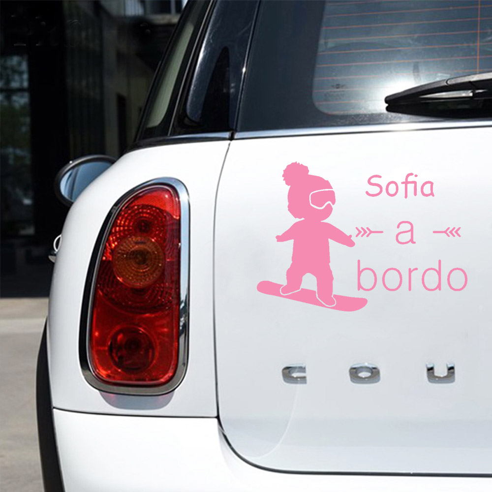 1pc Vinyl baby a bordo colorfu - Car Accessories Sticker บทวิจารณ์และราคา