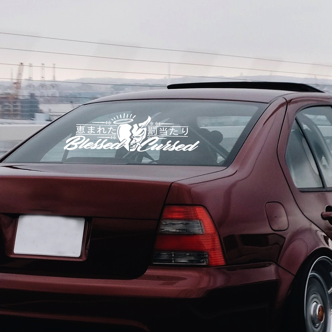 JDM Rear Window Car Decal Wind - Car Accessories Banner บทวิจารณ์และราคา