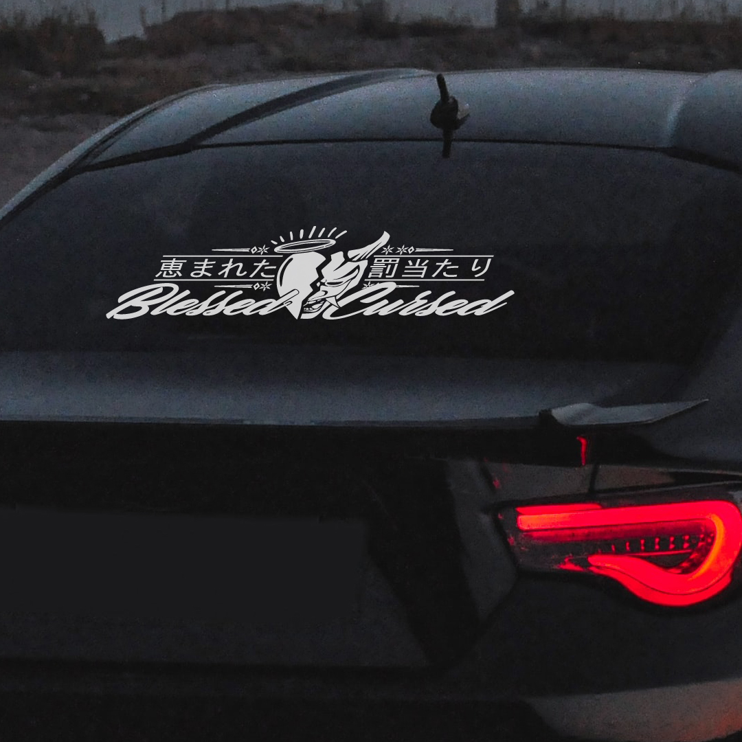 JDM Rear Window Car Decal Wind - Car Accessories Banner บทวิจารณ์และราคา