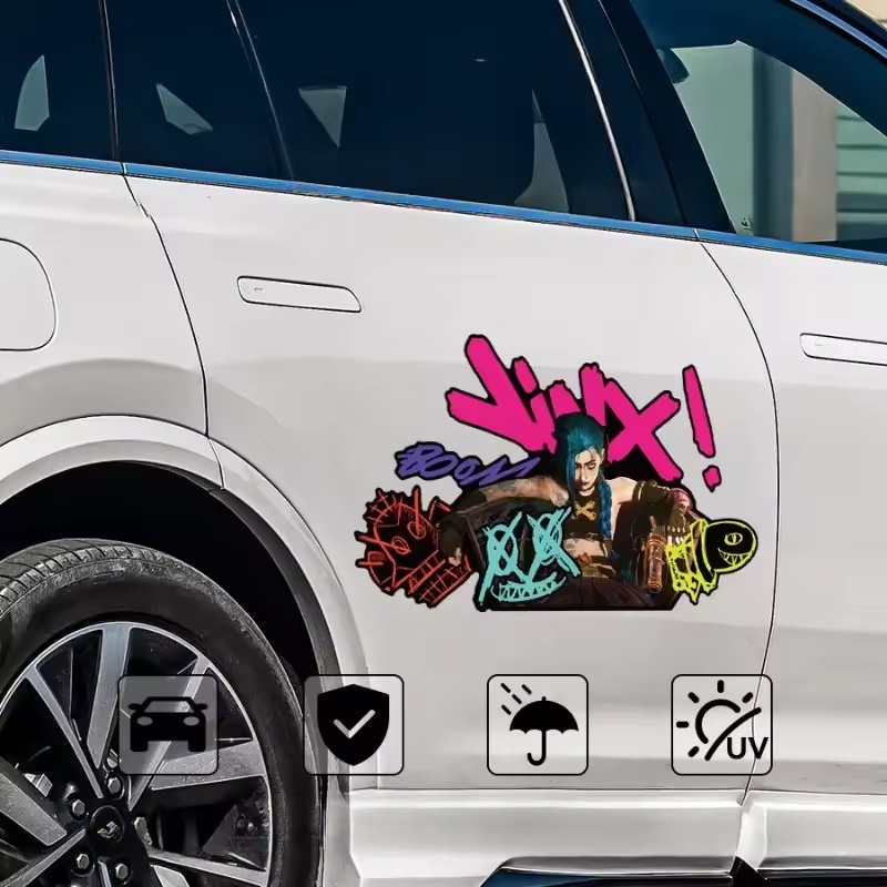 Arcane Jinx Graffiti Reflectiv - Car Accessories Sticker บทวิจารณ์และราคา