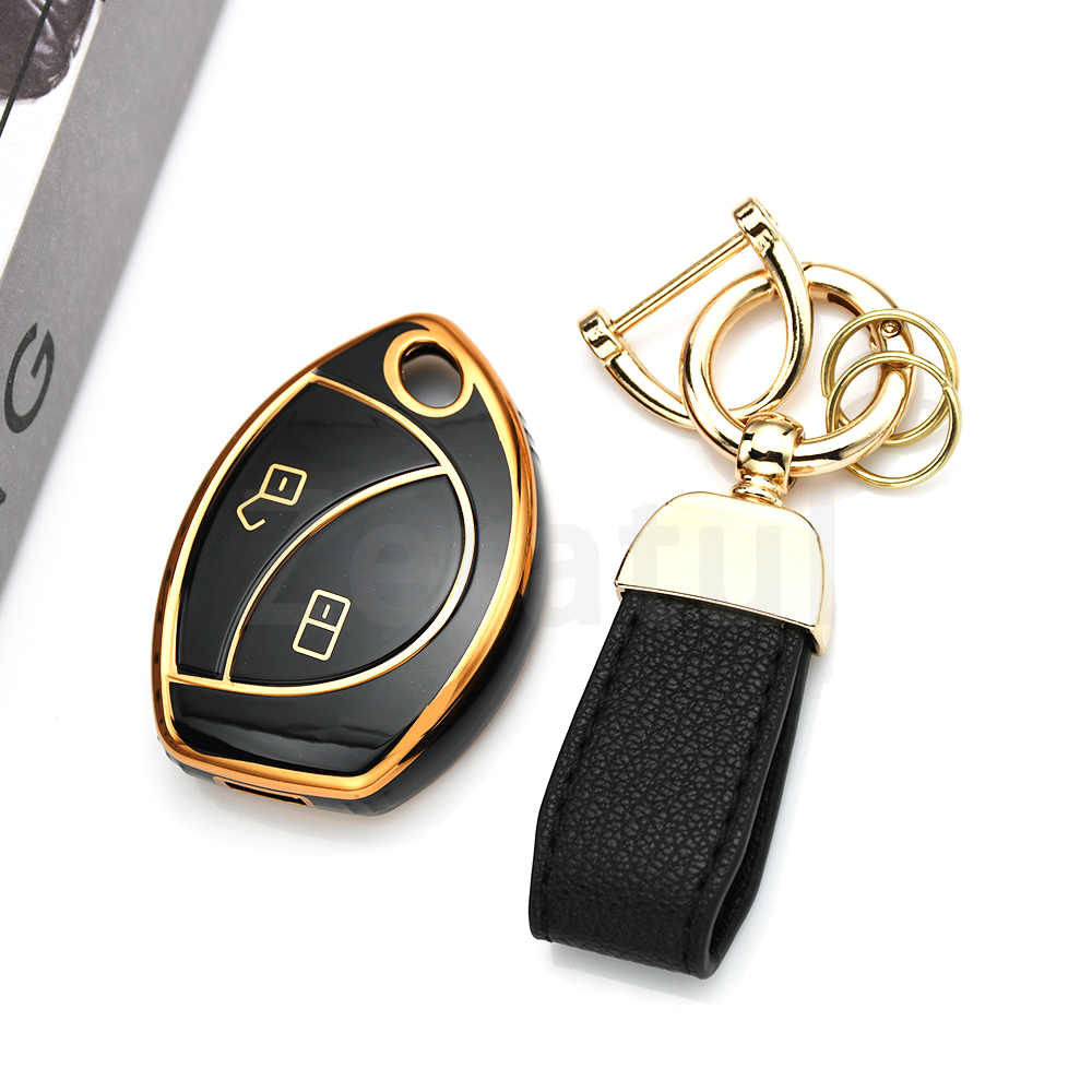 Gold Edge 2/3 Buttons TPU Keyl - Car Accessories Malaysia บทวิจารณ์และราคา