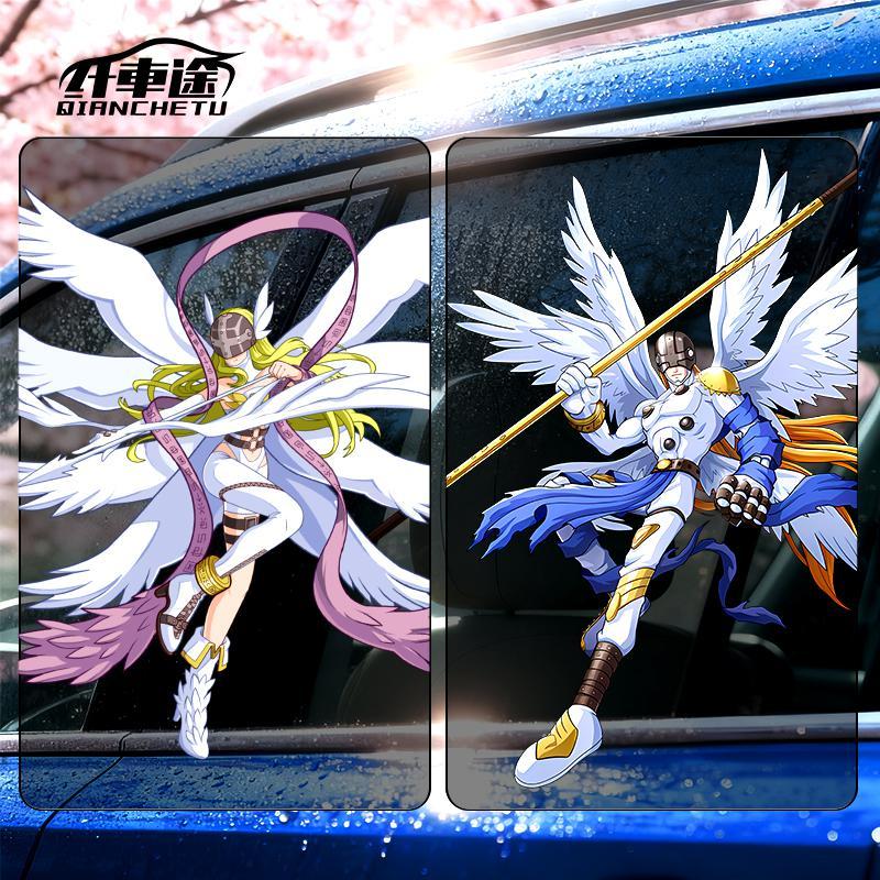 Digimon Car Sticker Cute Fashi - Car Accessories Sticker บทวิจารณ์และราคา