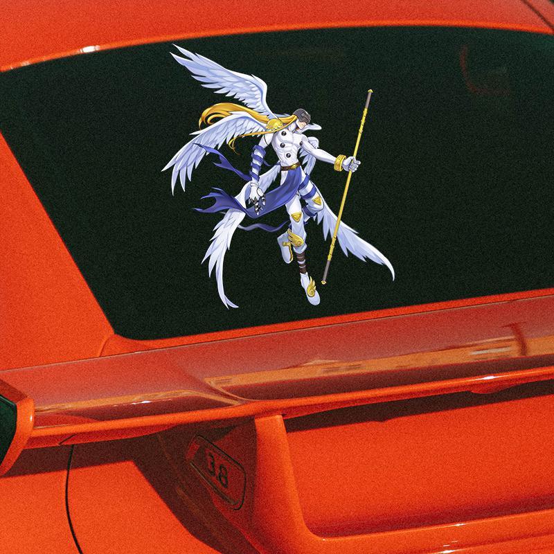 Digimon Car Sticker Cute Fashi - Car Accessories Sticker บทวิจารณ์และราคา
