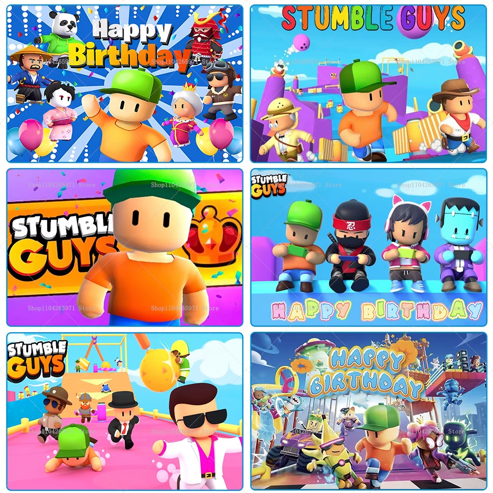 Stumble Guys Theme Birthday Pa - Car Accessories Banner บทวิจารณ์และราคา