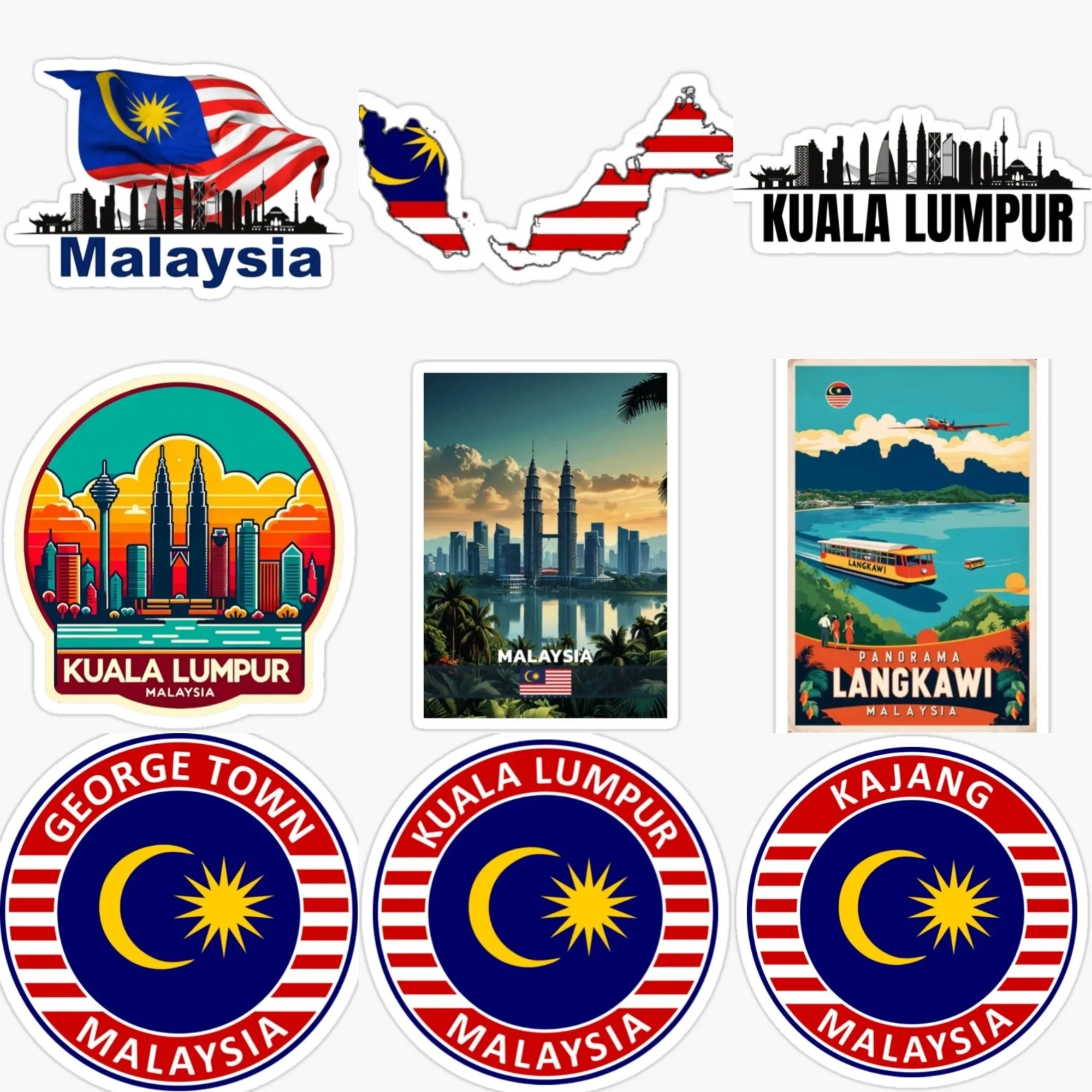 Malaysia Flag Map Emblem Scene - Car Accessories Malaysia บทวิจารณ์และราคา