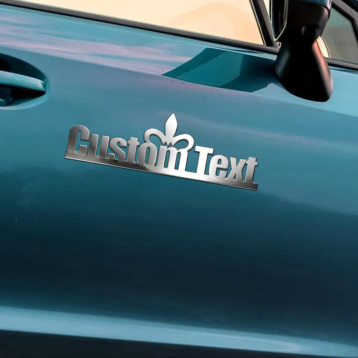 Classic Font Chic Crown Metal  - Car Accessories Sticker บทวิจารณ์และราคา