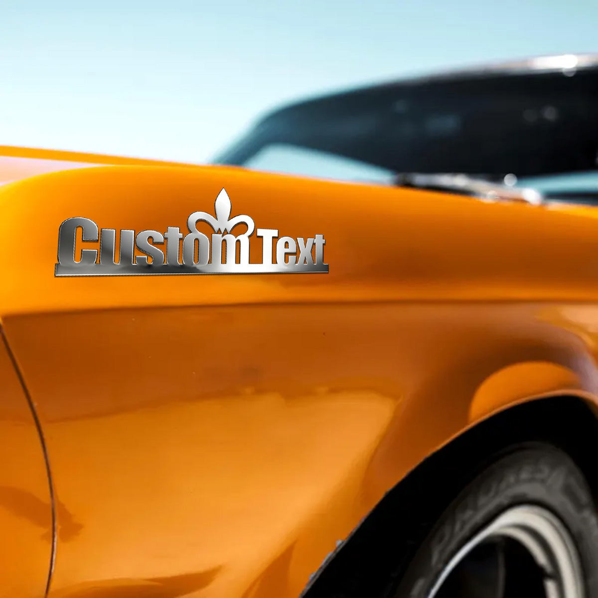 Classic Font Chic Crown Metal  - Car Accessories Sticker บทวิจารณ์และราคา