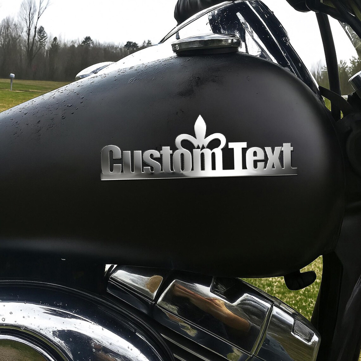 Classic Font Chic Crown Metal  - Car Accessories Sticker บทวิจารณ์และราคา