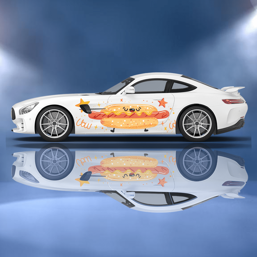 Funny Cartoon Hot Dog Bun Car  - Car Accessories Bunnings บทวิจารณ์และราคา