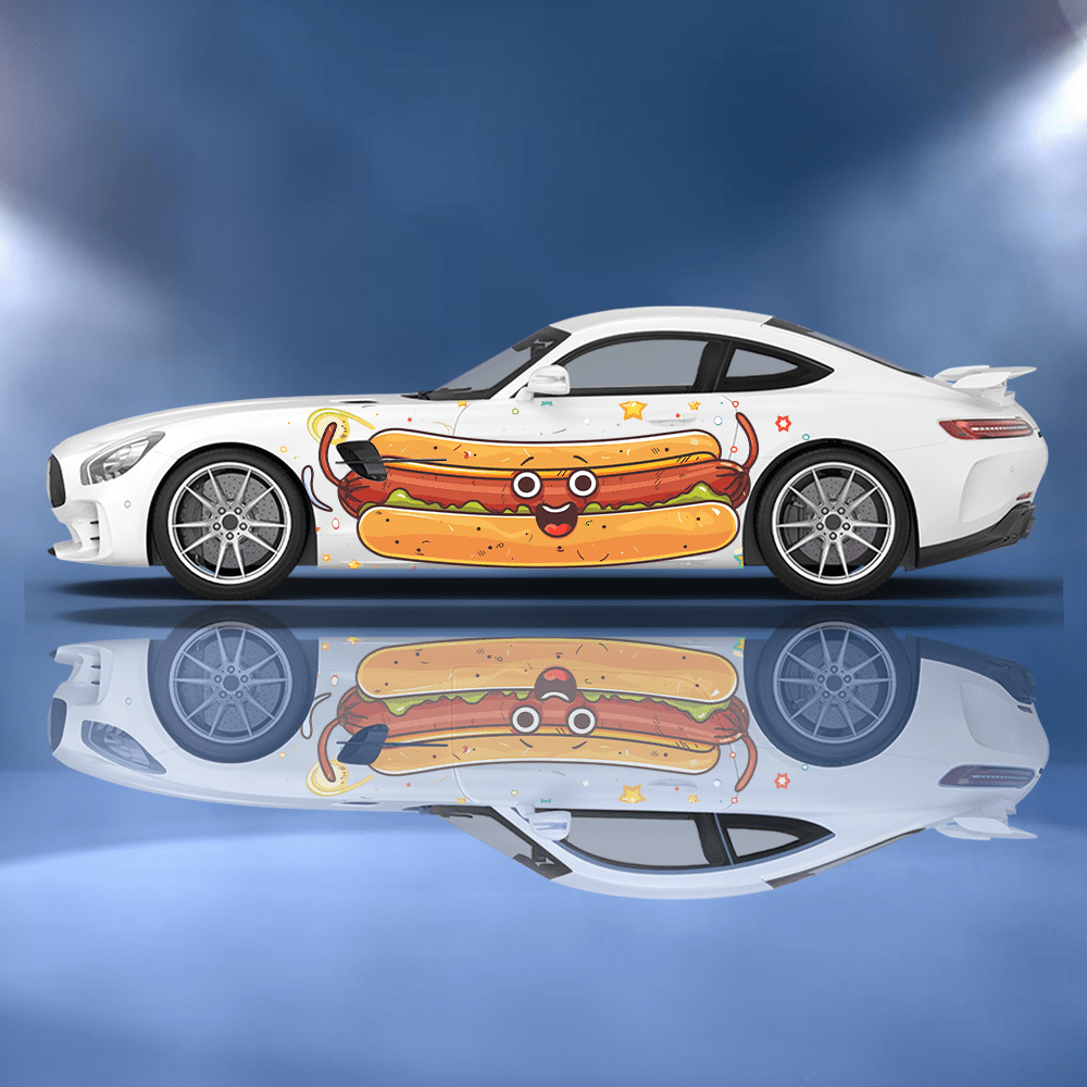 Funny Cartoon Hot Dog Bun Car  - Car Accessories Bunnings บทวิจารณ์และราคา