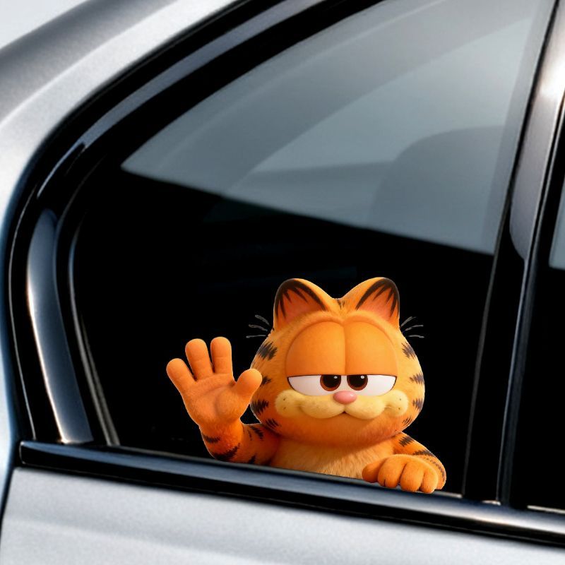 Garfield anime cartoon cute fu - Car Accessories Sticker บทวิจารณ์และราคา