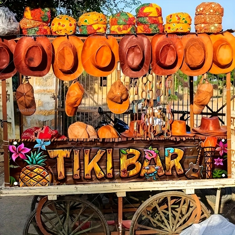 Tiki Bar Banner Tropical Hawai - Car Accessories Banner บทวิจารณ์และราคา
