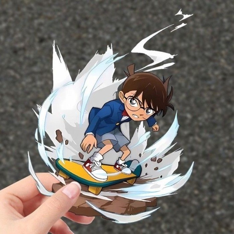 Detective Conan Cartoon Skateb - Car Accessories Sticker บทวิจารณ์และราคา