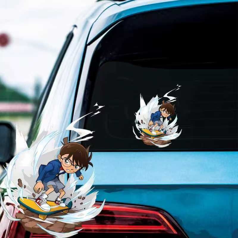 Detective Conan Cartoon Skateb - Car Accessories Sticker บทวิจารณ์และราคา