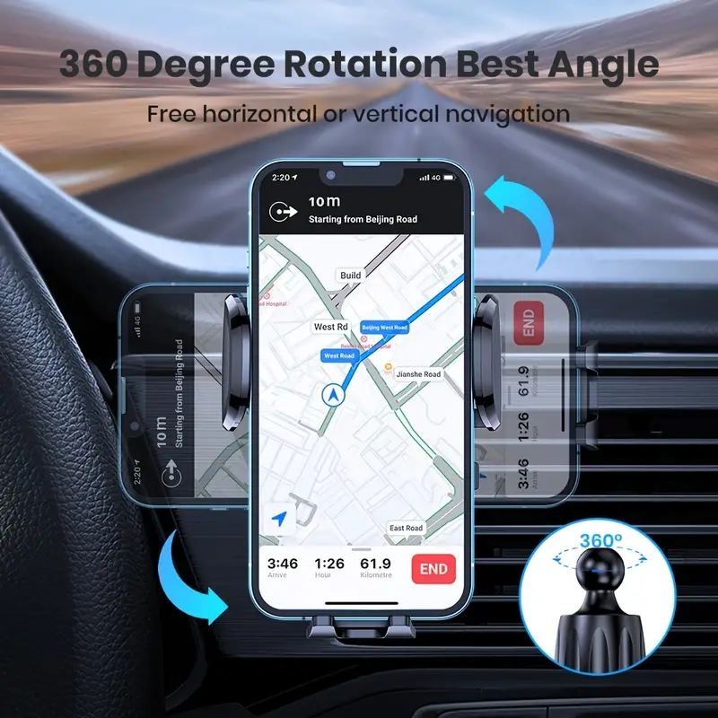 New Car Phone Holder Universal - Car Accessories Interior บทวิจารณ์และราคา