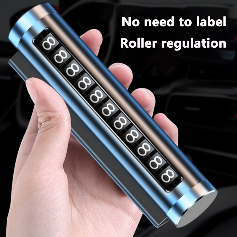 Metal Car Temporary Parking Ca - Car Accessories Sticker บทวิจารณ์และราคา