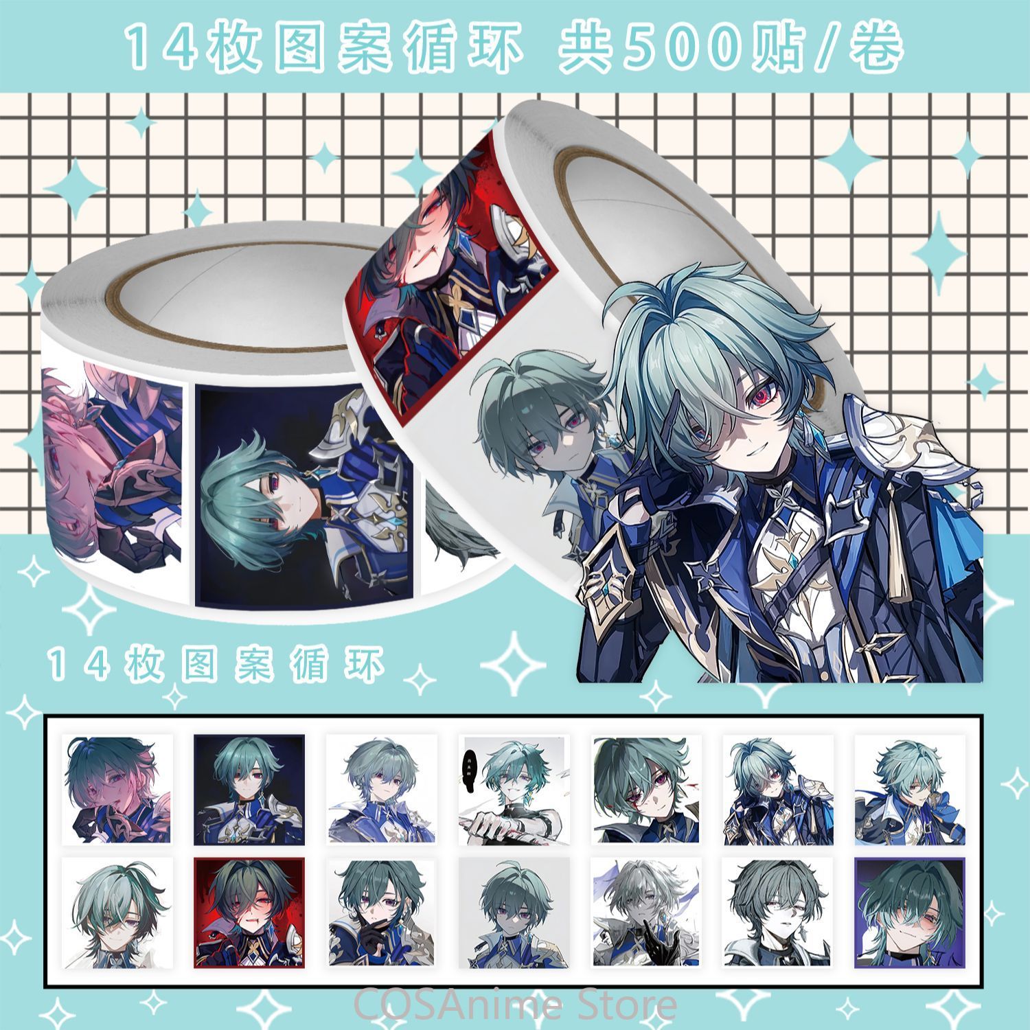 Anime Lohen Genshin Impact Q V - Car Accessories Sticker บทวิจารณ์และราคา
