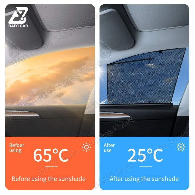 For BESTURN X40 car Side windo - Automatic Car Sunshade บทวิจารณ์และราคา
